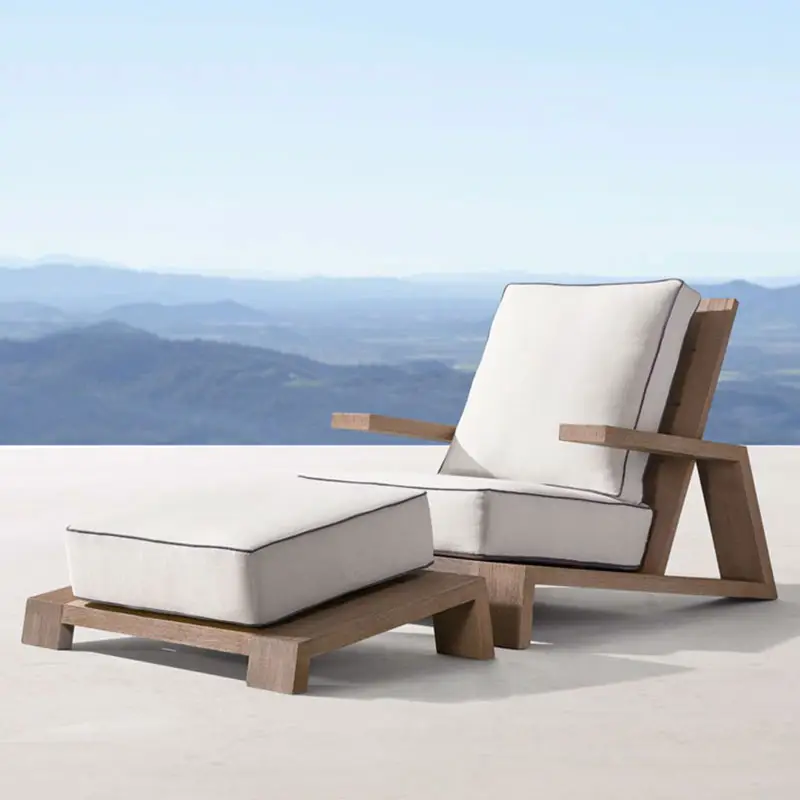 Outdoor Indoor Living Room Patio Garden Furniture Solid Teakwood Lounge Sofa Chairs Set