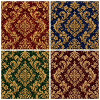 Moquette rouge mur à mur pour salle de bal avec motifs, pour hôtel, salle de banquet, projet en nylon Axminster