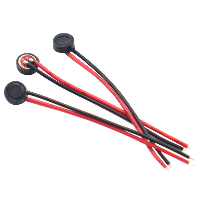 4x1.5MM Electret Condenser Microphone 3CM Wire 4015 Electret Microphone Cartridge for Voice-controlled Lighting Recording