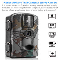 Kamera Digital Mini Tersembunyi HD 20MP 1080P Tanpa Cahaya Sensor CMOS SD Tahan Cuaca IP65 Tahan Air untuk Berburu