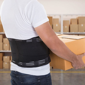Relief Waist <strong>Back</strong> Pain <strong>Herniated</strong> <strong>Disc</strong> Work Sciatica Scoliosis Breathable Mesh Design Lumbar Pad Straps Support Belt - Product Image 2