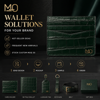 Portefeuille porte-cartes en cuir gaufré crocodile vert forêt avec logo personnalisé pour homme, idéal pour les voyages d'affaires, avec rangement fin multi-fentes