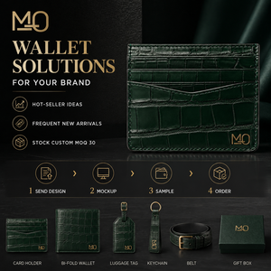 Portefeuille porte-cartes en cuir gaufré crocodile vert forêt avec logo personnalisé pour homme, idéal pour les voyages d'affaires, avec rangement fin multi-fentes - Product Image 4
