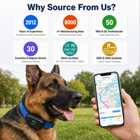 Collier de clôture pour chien sans fil GPS, clôture polygonale à rayon maximal de 500 yards, conception rechargeable Bluetooth, étanche IP67