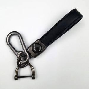 Hot Leather Car Keychain for Car Brands Handmade Premium Metal <b>Key</b> <b>Ring</b> Accessories <b>Customized</b> Logo Present for Man and Woman - Product Image 6