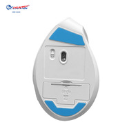 MW-060X-White Mouse Gaming Vertikal Optik USB Nirkabel 2.4G BT Mode Ganda Baru DPI Dapat Disesuaikan 6D Ergonomis untuk Tangan Kanan