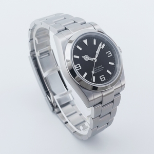 Reloj Submarino Automático Mecánico de Buceo con Movimiento Japonés, Cristal de Zafiro de 36 mm, Resistente al Agua hasta 100 m, Color Rosa, Verde y Azul, con Logotipo Personalizado - Product Image 4