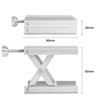 Support de niveau Laser réglable 90x90mm, plate-forme de levage de laboratoire, support de niveau Laser universel 90mm
