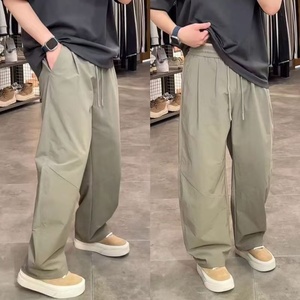 Nouvelle Collection Printemps-Automne : Pantalon Décontracté Homme Tendance, Polyvalent, Couleur Unie, Coupe Ample et Large, Style Utilitaire <span class=keywords><strong>Harun</strong></span> - Product Image 2