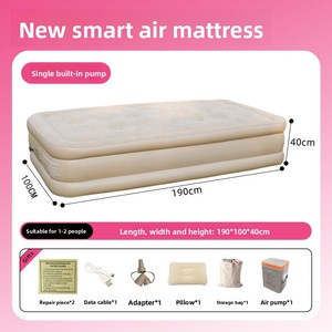 Luxury <b>Foldable</b> Modern Inflatable Air <b>Mattress</b> Built-In Pump Comfortable for Indoor Outdoor Camping Travel Bedroom Use - Product Image 5