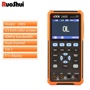 VICTOR 240S Handheld Oscilloscope and Multimeter and Signal Generator 3 in 1Function 40MHz Dual Channel 4 1/2 Display 250M Sa/s - Product Image 4