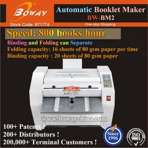 800 Books/H BW-BM2 Automatic Office Use Booklet Binding Stapling machine - Product Image 2