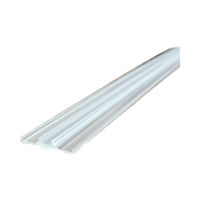 Lentille linéaire extrudée en PMMA acrylique |   Bande diffuseur LED transparente |   Coupe de Précision