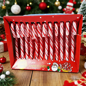 Bâtons de bonbons de Noël en gros, rayés rouge et blanc, aux saveurs fruitées, pour cadeaux de Noël, bonbons de fête en vrac - Product Image 2