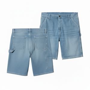 Personalizado de los hombres de gran tamaño Bermudas Streetwear Oem rasgado desgastado bordado Denim Jean pantalones cortos de algodón para hombres - Product Image 1