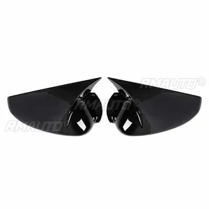 Pour Honda Accord 8ème, 8.5ème, 9ème génération 08-2017, coque de rétroviseur noir brillant aspect fibre de carbone - Product Image 2