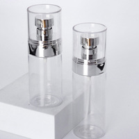 Échantillon gratuit 80ml 100ml 140ml bouteille de pulvérisation en plastique PET transparent clair galvanoplastie pompe de pulvérisation d'argent pour brouillard de toner