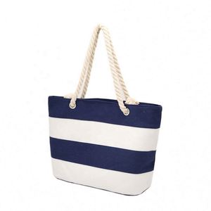 <b>Large</b> Cotton Canvas Zipper Tote Handbag for Women Dual Handle Summer <b>Beach</b> Shopping <b>Bag</b> - Product Image 3
