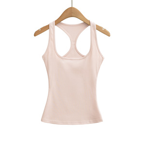 Basic V-neck Lightweight Spring Vest Fitted Four-Way Stretch Quick Dry <strong>Layering</strong> <strong>Top</strong> for Women - Product Image 6