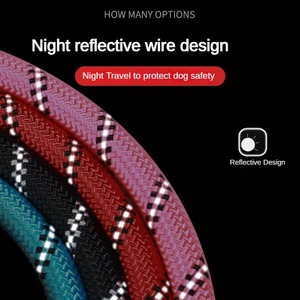 フォームハンドルナイロン丸ロープ犬鎖鎖犬チェーンカラーペット犬鎖 - Product Image 2