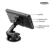 Navegador GPS para Auto Portátil de 5 Pulgadas, Impermeable, ABS, 4G HD, Sistema de Navegación Universal para Camiones, Aplicación Android, Radio FM, 12-24H, 1 Año