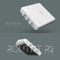 Midiplus Routist R2 1 in 2 Out USB Audio Interface 24bit 96kHz dengan 48V Phantom Power OTG untuk Ponsel PC Siaran Langsung