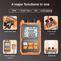 FN20 Mini 4-in-1 Optical Power Meter with 15km VFL Network Cable Tester ±0.2dB High Precision FC SC ST Fiber Optic Detector Tool