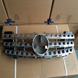 Rejilla Delantera para Radiador de Automóvil Compatible con <span class=keywords><strong>Mercedes</strong></span> <span class=keywords><strong>Benz</strong></span> W164 <span class=keywords><strong>Clase</strong></span> <span class=keywords><strong>M</strong></span> ML300 ML350 Gris, Años 2005-2008 - Product Image 3