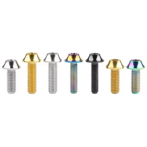 สกรูหัวแบนไทเทเนียมอัลลอยด์ M6 แบบ Torx  คลาส 10  ผิวเคลือบอะโนไดซ์  แบบไม่มีเกลียว สำหรับดัดแปลงรถจักรยานยนต์ - Product Image 4