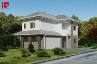 Villas modulaires préfabriquées de luxe haut de gamme, communauté résidentielle, structure en acier léger, villa à ossature triangulaire