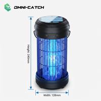 Lámpara Solar Antimosquitos al por Mayor, Matainsectos Eléctrico para Exteriores, Trampa para Moscas Impermeable IPX4, 4000mAh, Portátil, OEM, ODM, Personalizable
