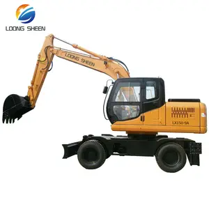 LX Brand Made In China Epa Ce Four-wheel Drive Mini Excavator 15 Tons Wheel Hydraulic Excavator