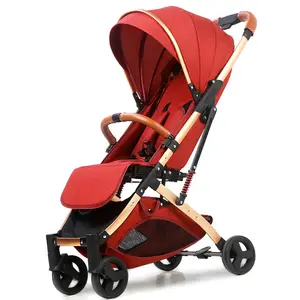 Aluminium Alloy/Steel portable baby stroller 5.8kg easy to fold small light weight stroller pram