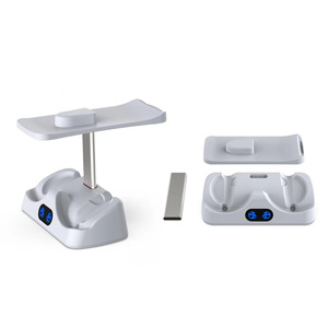 Base de Carga para Consola <span class=keywords><strong>PS5</strong></span> y Auriculares <span class=keywords><strong>VR2</strong></span> con Luces de Visualización y Soporte de Almacenamiento para <span class=keywords><strong>Gafas</strong></span> - Product Image 3