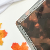 Classeur A5 en plastique givré à 6 anneaux pour feuilles mobiles