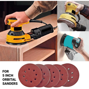 50PCS 80 Grit 5 Inch Hook Loop Sanding Discs 8-Hole Orbital Sander <b>Paper</b> <b>Pads</b> Local Stock in US - Product Image 6