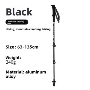 Bastón de Senderismo de Aleación de Aluminio 7075 con Bloqueo Externo, Ultraligero, <span class=keywords><strong>Mango</strong></span> Recto, para Caminatas y Campamentos al Aire Libre - Product Image 5