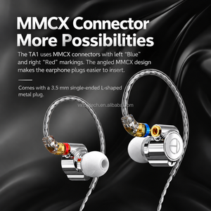 TRN TA1 Auricolari In-Ear Ibridi Duali con Driver <span class=keywords><strong>BA</strong></span>+Dynamic, Monitor da Studio per Audiofili con Voce Nitida e Bassi Profondi, Cuffie Cablate IEM per Palcoscenico - Product Image 2