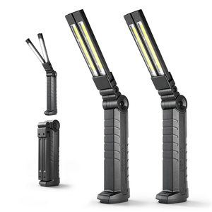Portable Torch Flashlight with Magnetic Base <b>Rechargeable</b> <b>Work</b> <b>Light</b> Workshop Lamp, White/Red <b>Light</b> Camping Lamp for Garage - Product Image 1