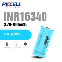 Batterie Li-ion rechargeable 3,7 V 700 mAh ICR16340 pour lampe torche, pointeur laser, fourniture directe d'usine OEM