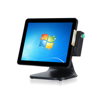Software de sistemas POS para servicios de Internet pantalla táctil caja registradora Ventana de 15 pulgadas base de carcasa de aleación de aluminio táctil
