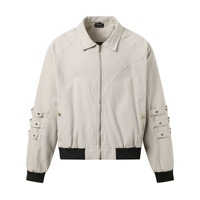 Blouson Bomber Unisexe Style Old Money pour Homme, Hiver, 100% Coton, Multi-poches, Décontracté, Épais, Style Cargo Vintage