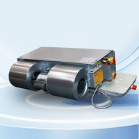 Unité de ventilo-convecteur horizontale encastrée du fabricant, FCU connectée à un refroidisseur d'eau, système HVAC à base d'eau