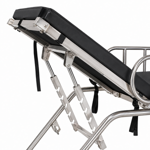 Lettino Ginecologico Regolabile in Acciaio Inossidabile con Supporti per Gambe e Asta Portaflebo per Uso Ospedaliero e Clinico <span class=keywords><strong>Ostetrico</strong></span> - Product Image 4