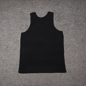 230 GSM <b>Men's</b> Cotton <b>Gym</b> <b>Vest</b> Custom logo Solid Plain Sleeveless Top Bodybuilding Fitness <b>Men</b> tank Top - Product Image 2