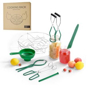 Best Selling 7Pcs Kits Stainless Steel Clamp Canning Jar Lifter <b>Tongs</b> for Kitchen - Product Image 1