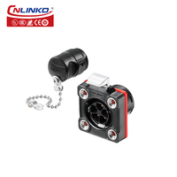 CNLINKO IP68 étanche M20 5 broches Aviation fil connecteur prise et prise femelle mâle câble électrique connecteur amélioration de l'habitat
