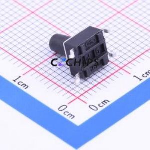 KAN0641-0901C-L Tactile Switch SMD-4P,6x6mm Switch Single Pole Single Throw Round Button Vertical Mount 6mm - Product Image 2