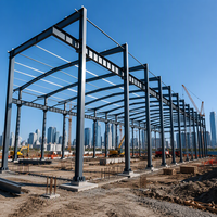 Bâtiment Moderne Préfabriqué pour Supermarché, Ferme, Hangar Industriel, Grande Structure en Acier pour Entrepôt