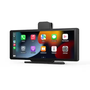 10.26 "4K araba dvr'ı kablosuz CarPlay Android otomatik Dash kam ADAS GPS AUX u-disk navigasyon dikiz aynası kamera